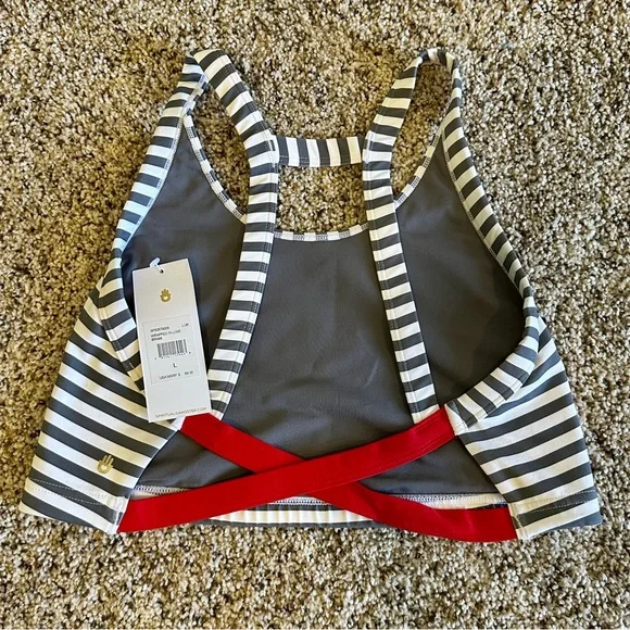 Spiritual Gangster Striped Sports Bra and leggings set - Picture 6 of 7